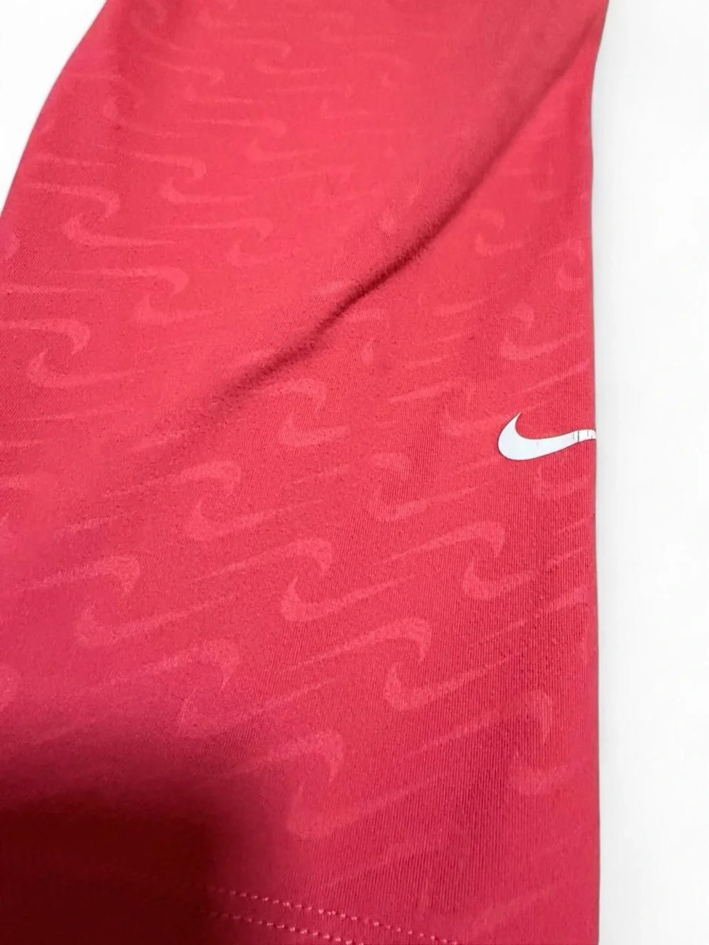 Nike Coral Pink Athletic Leggings with Swoosh